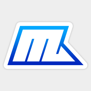 Scorpio Blue Gradient Outline Sticker